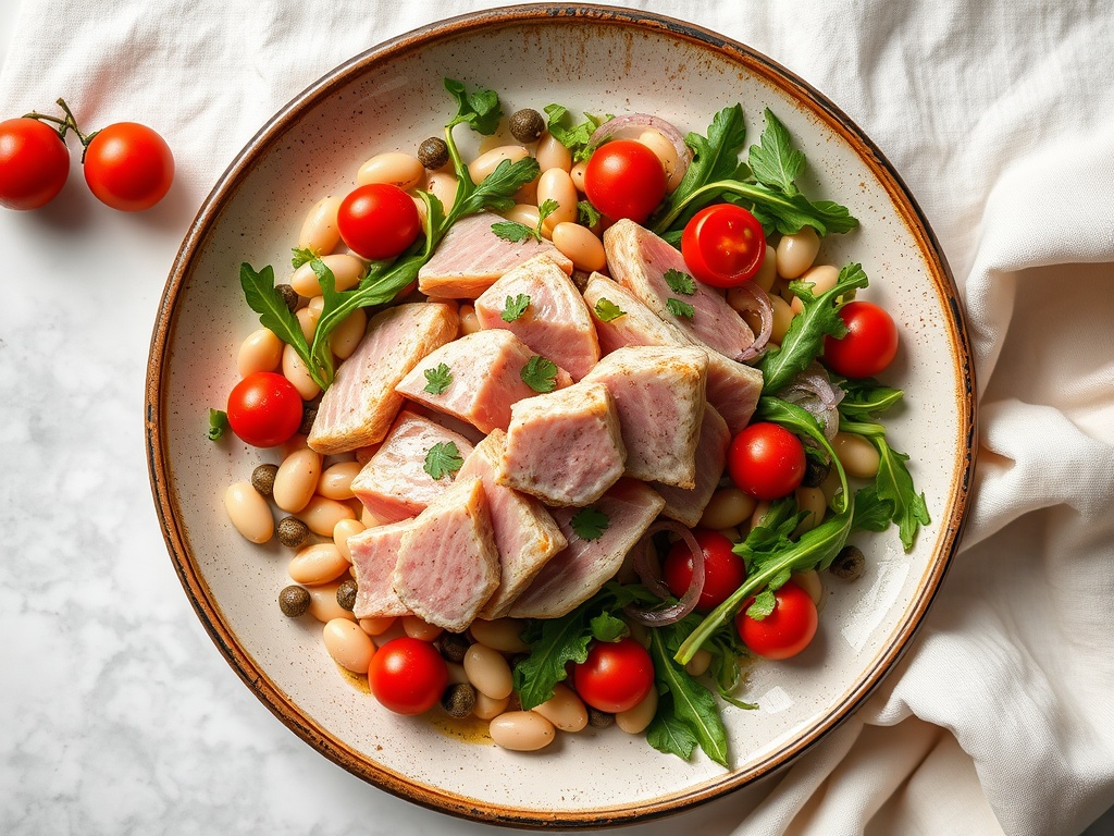 Tuna and White Bean Salad with Quick-Pickled Onion
